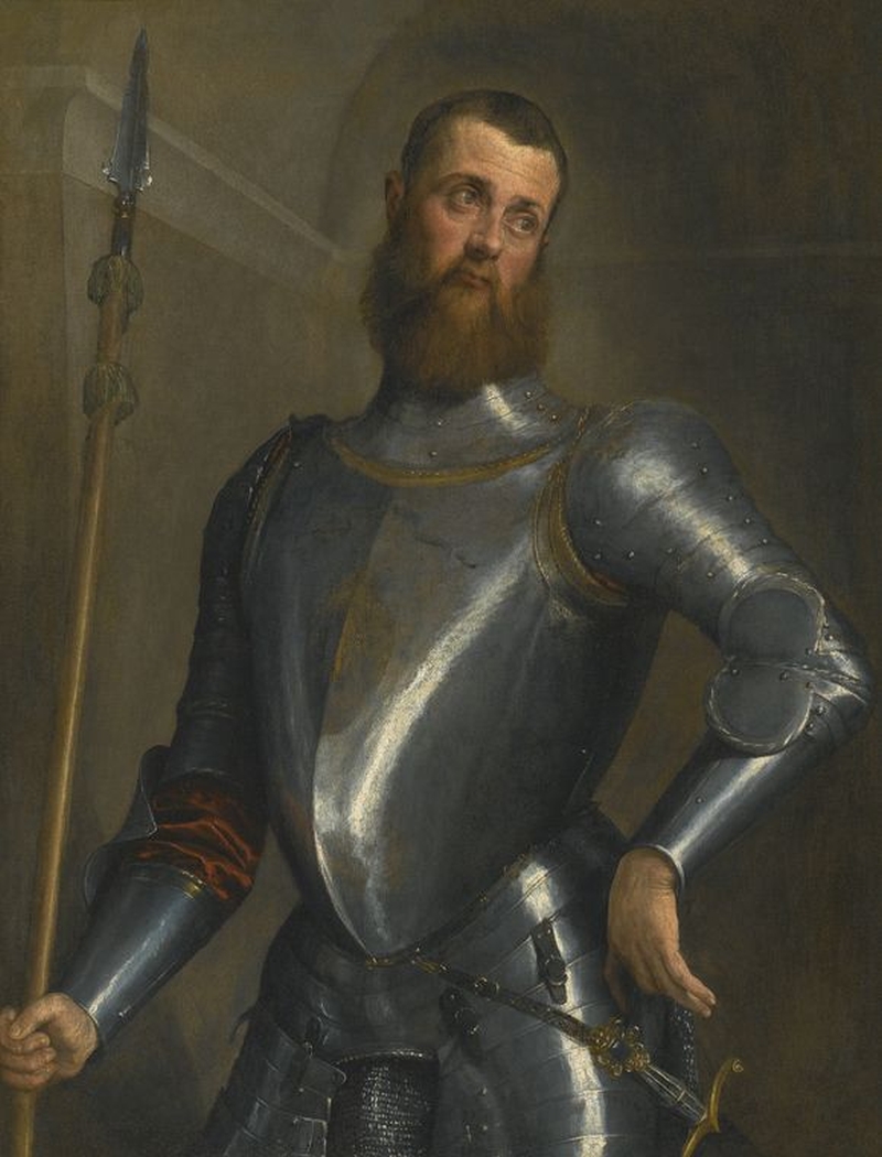 800x1050 Portrait Of A Gentleman In Full Armor Painting Jacopo Bassano - Armor Painting
