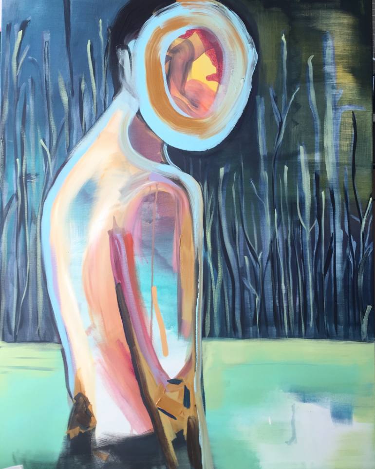 770x962 Saatchi Art Indigo Summer Painting By Erin Armstrong - Armstrong Painting