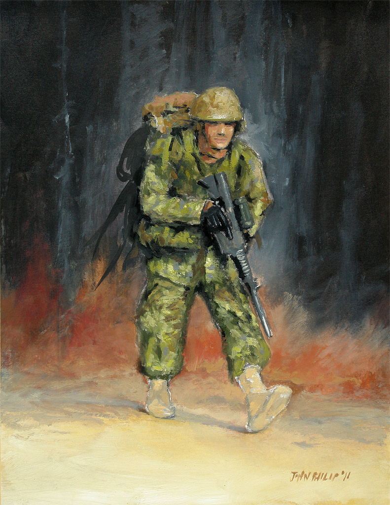 791x1024 Army Man John Philip - Army Painting