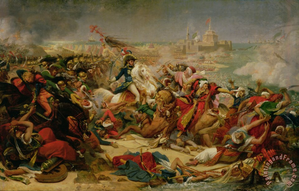 960x615 Baron Antoine Jean Gros Murat Defeating The Turkish Army - Army Painting