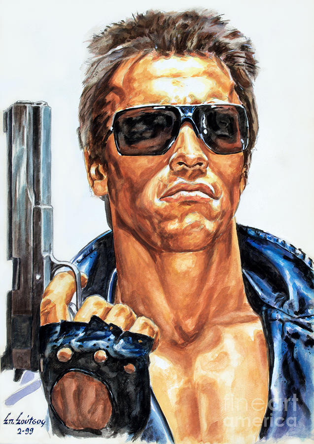 637x900 Arnold Schwarzenegger Paintings Fine Art America - Arnold Painting