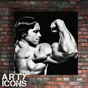 300x300 Super Arnold Schwarzenegger Arnie Painting. Mr Universe Terminator - Arnold Painting