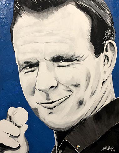380x490 Arnold Palmer Tribute To The First In Series Jeff Snow - Arnold Palmer Painting