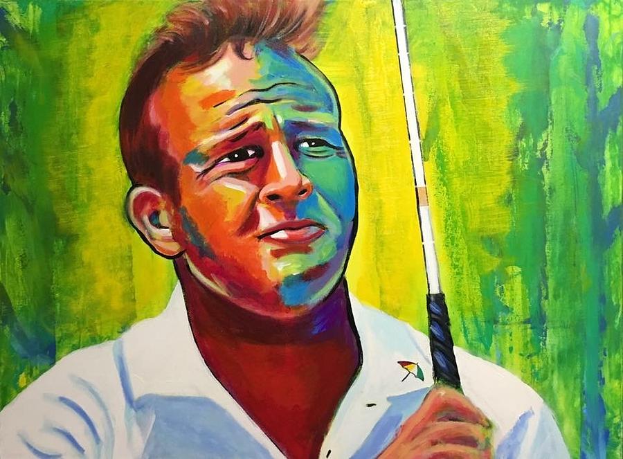 900x663 Arnold Palmer Painting By Peter Luke - Arnold Palmer Painting