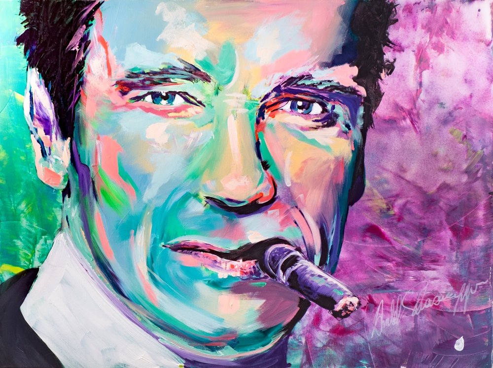 1000x746 Arnold Schwarzenegger Joe Everson Art - Arnold Schwarzenegger Painting