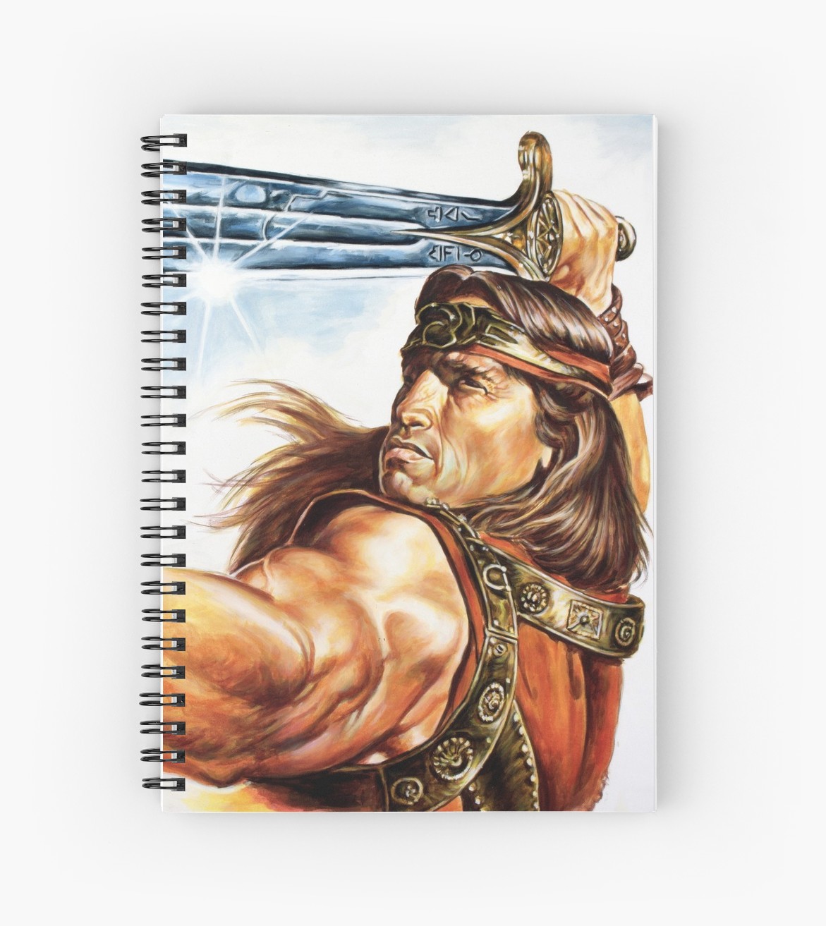 1171x1313 Conan The Barbarian Arnold Schwarzenegger Painting Spiral - Arnold Schwarzenegger Painting