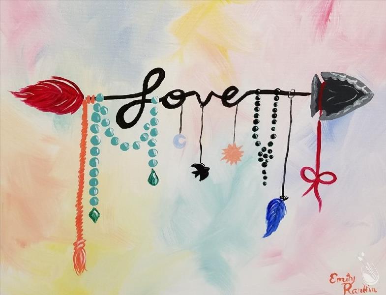 785x600 Bohemian Jeweled Arrow - Arrow Painting