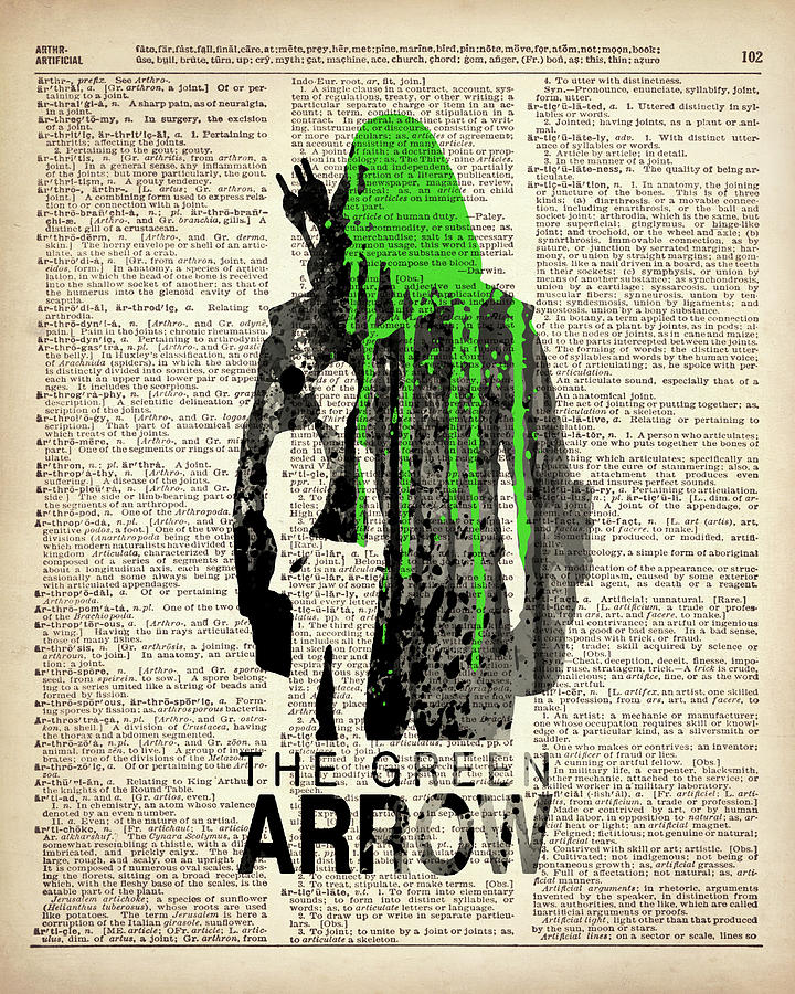 720x900 Green Arrow Painting By Art Popop - Arrow Painting