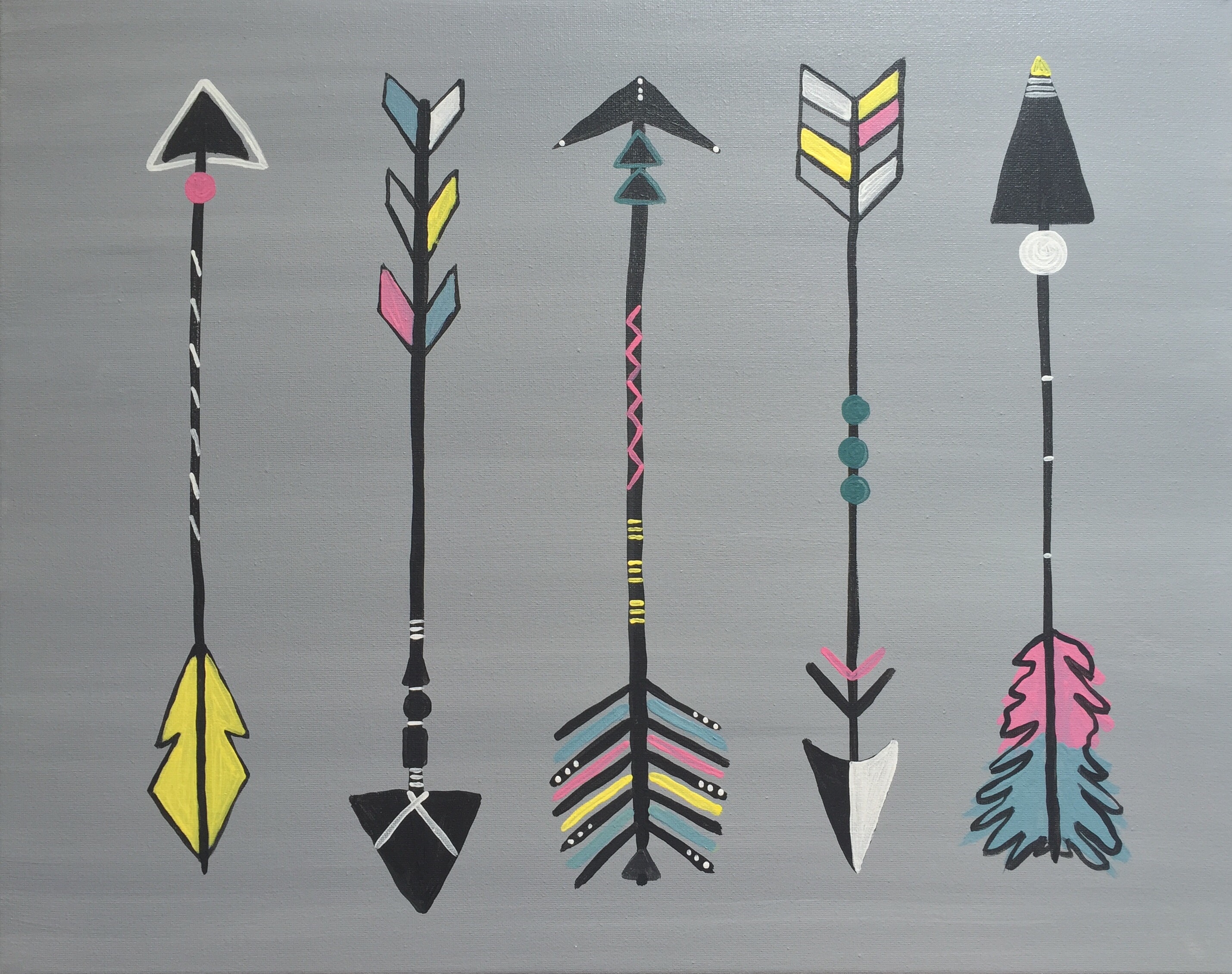 2859x2260 Learn To Paint Arrows - Arrow Painting