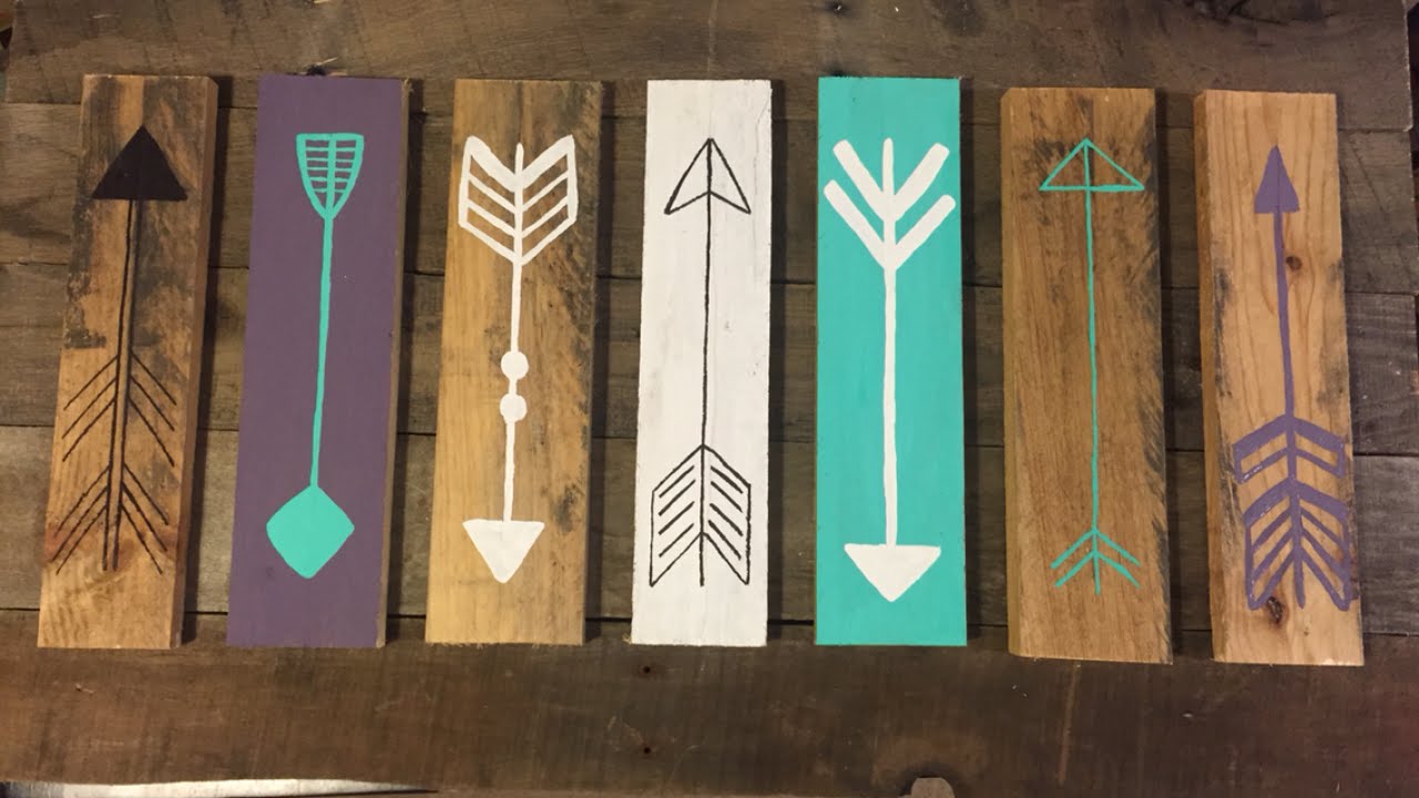 1280x720 Make A Rustic Decorative Arrow Sign - Arrow Painting