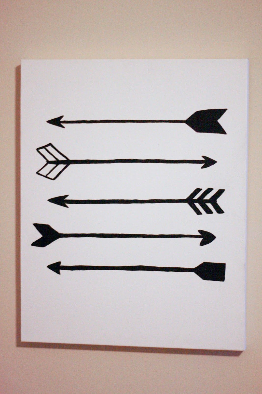 1067x1600 Arrow Painting Laura Frances Design Blog Make - Arrow Painting