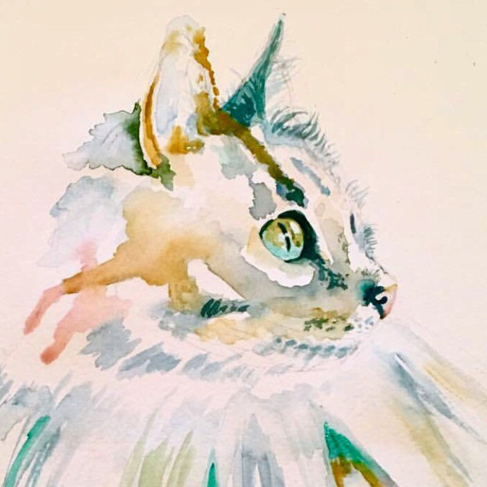 1000x1000 Arrowhead Original Watercolor Painting First Settler Native - Arrowhead Painting