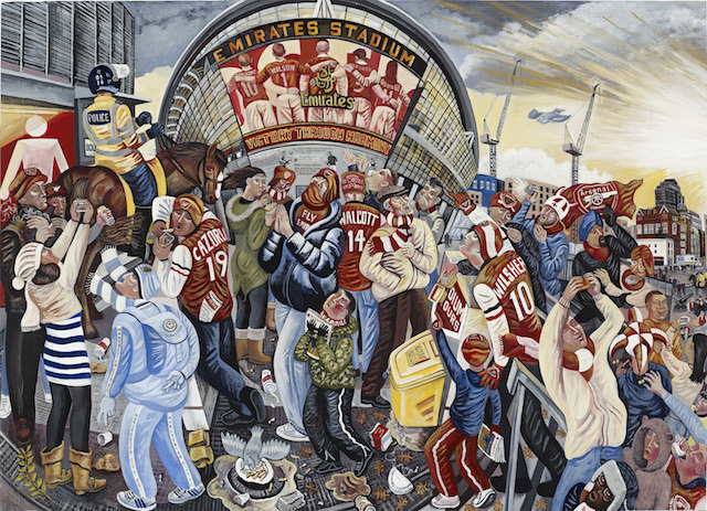 640x463 Ed Gray's Renaissance Inspired Paintings Of London Londonist - Arsenal Painting