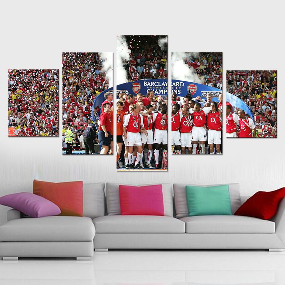1000x1000 Arsenal Invincibles Canvas Set - Arsenal Painting