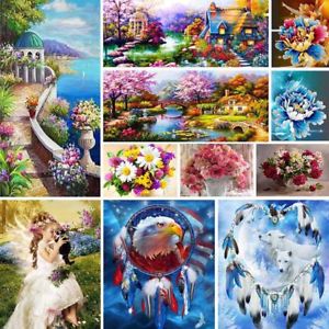 300x300 Embroidery 5d Diamond Paint Country View Road Art Craft Stitch Kit - Art And Craft Painting