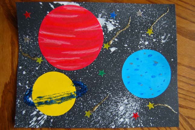 646x431 Solar System Art Crafts For Kids Pbs Parents - Art And Craft Painting