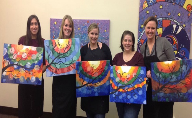 650x400 Art Class Huntington Art Class Charleston Uncork Amp Create - Art And Wine Painting
