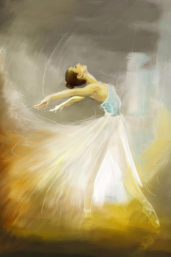 600x900 Ballerina Painting By Corporate Art Task Force - Art Ballerina Painting
