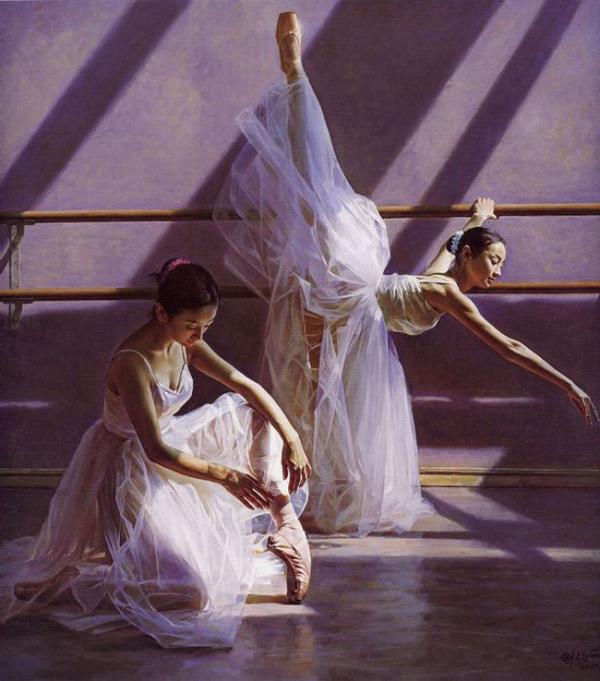 600x681 Ballet Paintings By Famous Artists - Art Ballerina Painting