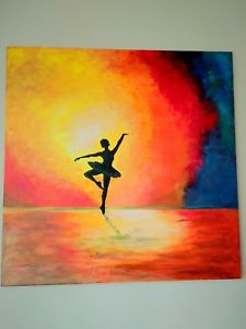 225x300 Handmade Canvas Painting Wall Art - Art Ballerina Painting