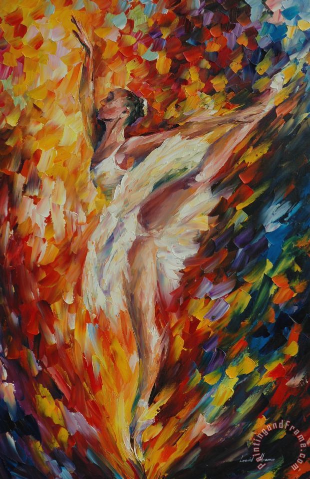 621x960 Leonid Afremov Ballerina Painting - Art Ballerina Painting
