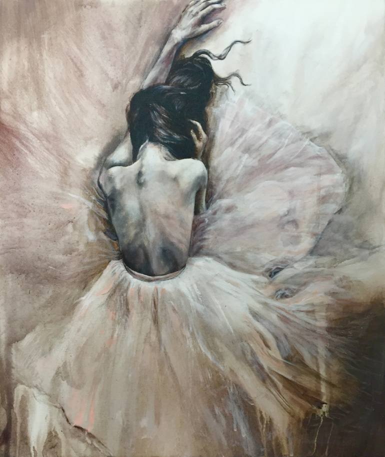 770x914 Saatchi Art Ballerina Painting By Eury Kim - Art Ballerina Painting