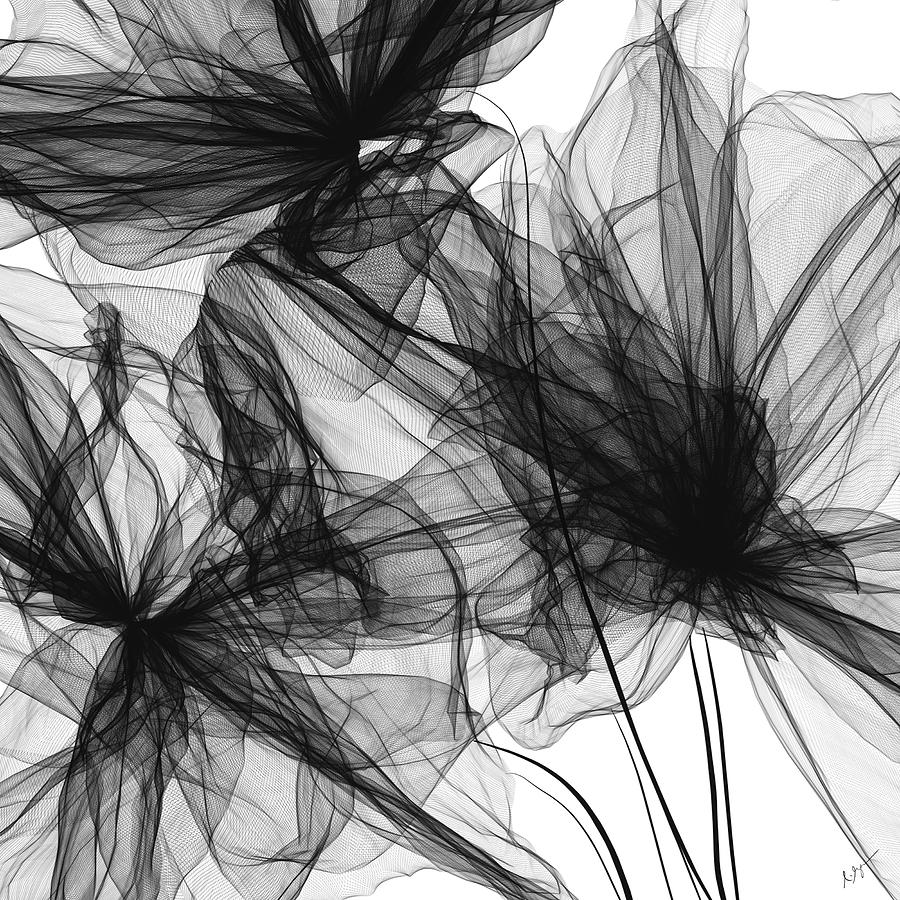 900x900 Coherence - Art Black And White Painting