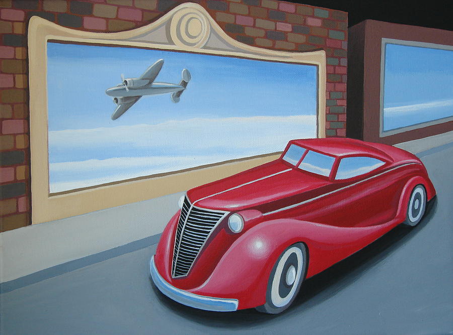 900x667 Art Deco Coupe Painting By Stuart Swartz - Art Deco Painting