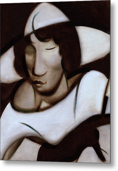 415x600 Art Deco Woman Smoking Art Print Painting By Tommervik - Art Deco Woman Painting