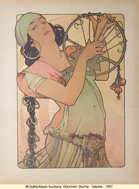 453x615 Women And Art Nouveau - Art Deco Woman Painting
