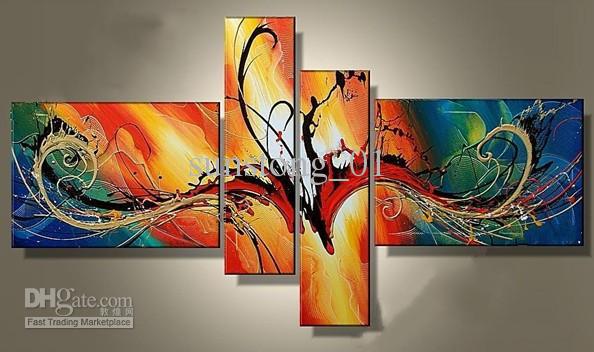 594x352 2018 Dancing Color Design Art Group Oil Paintings Museum Quality - Art Design Painting