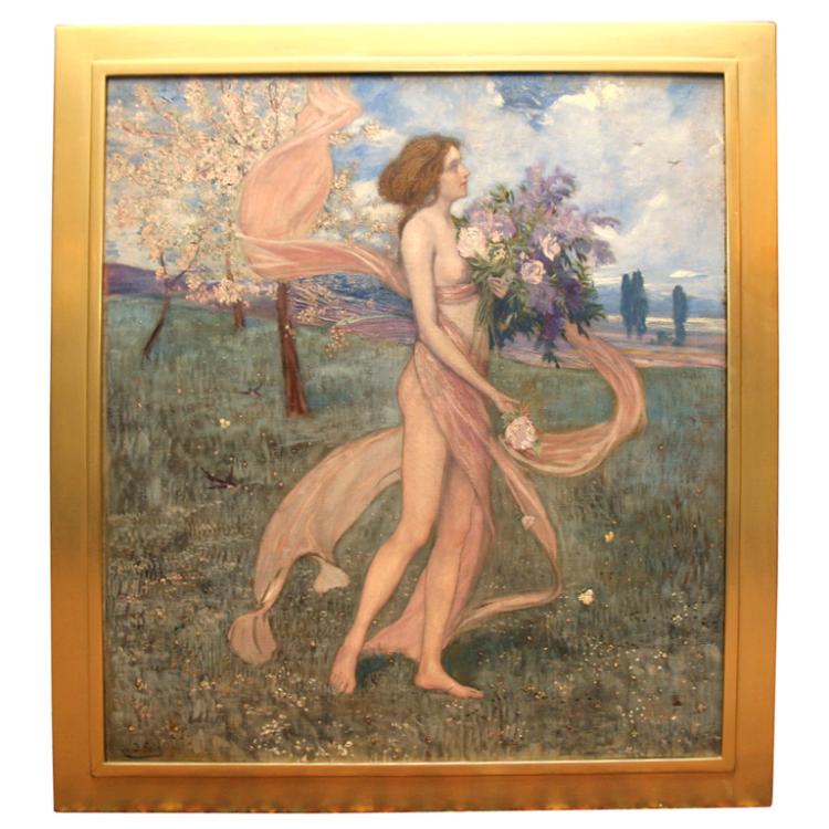 750x750 Art Nouveau Painting By Alexander Goltz, - Art Nouveau Painting