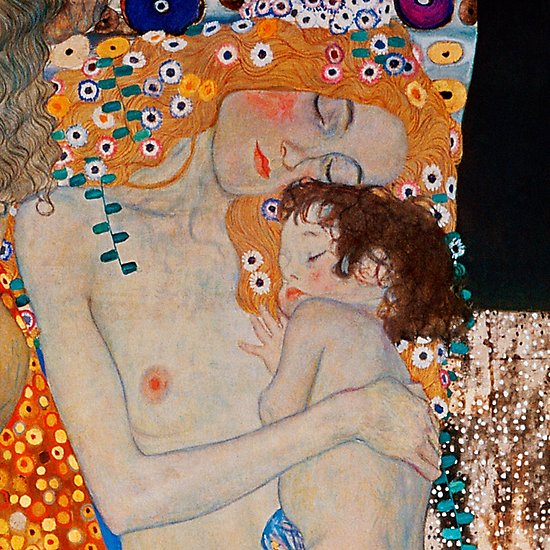 550x550 Gustav Klimt, Mother And Child,reproduction,art Nouveau,great Art - Art Nouveau Painting