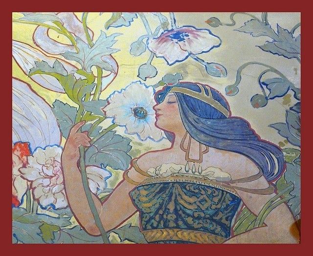 640x523 Pin By Tone Munkvold On Art Nouveau Women Paintings - Art Nouveau Woman Painting