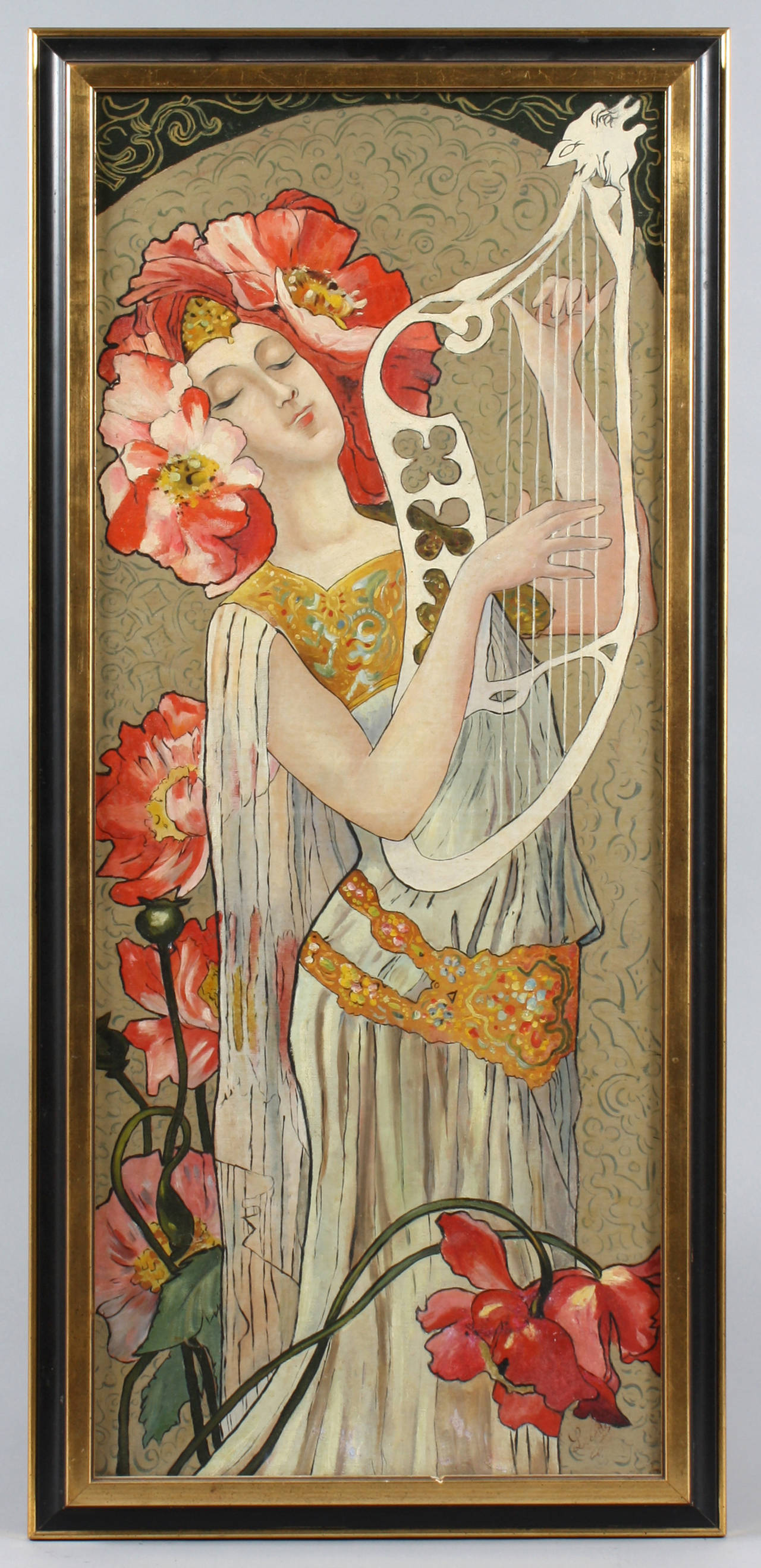 1280x2639 Unknown - Art Nouveau Woman Painting