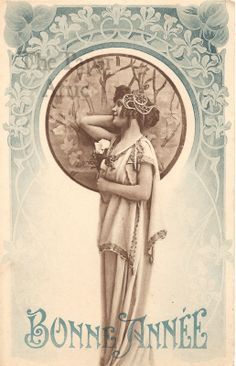 236x366 Art Nouveau Woman Poster - Art Nouveau Woman Painting