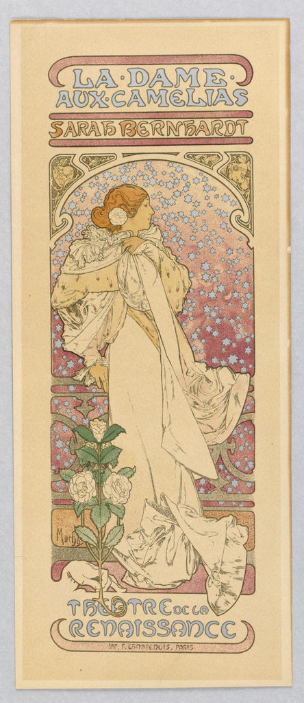 444x1024 An Art Nouveau Partnership In The Belle Cooper Hewitt - Art Nouveau Woman Painting
