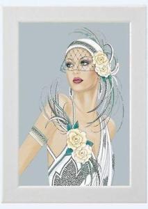 213x300 Art Deco Lady Ebay - Art Nouveau Woman Painting