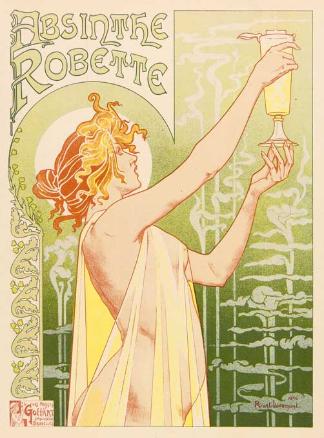 324x438 Art Nouveau Telling It Like It Is - Art Nouveau Woman Painting