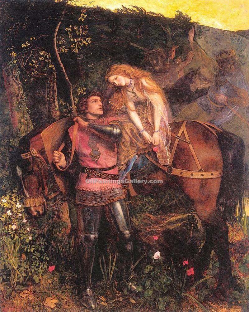 800x1000 Hughes Arthur La Belle Dame Sans Merc By Arthur Hughes (Painting - Arthur Painting