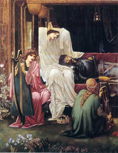 405x525 The Pre Raphaelite Paintings Of King Arthur, The Arthurian Legends - Arthur Painting