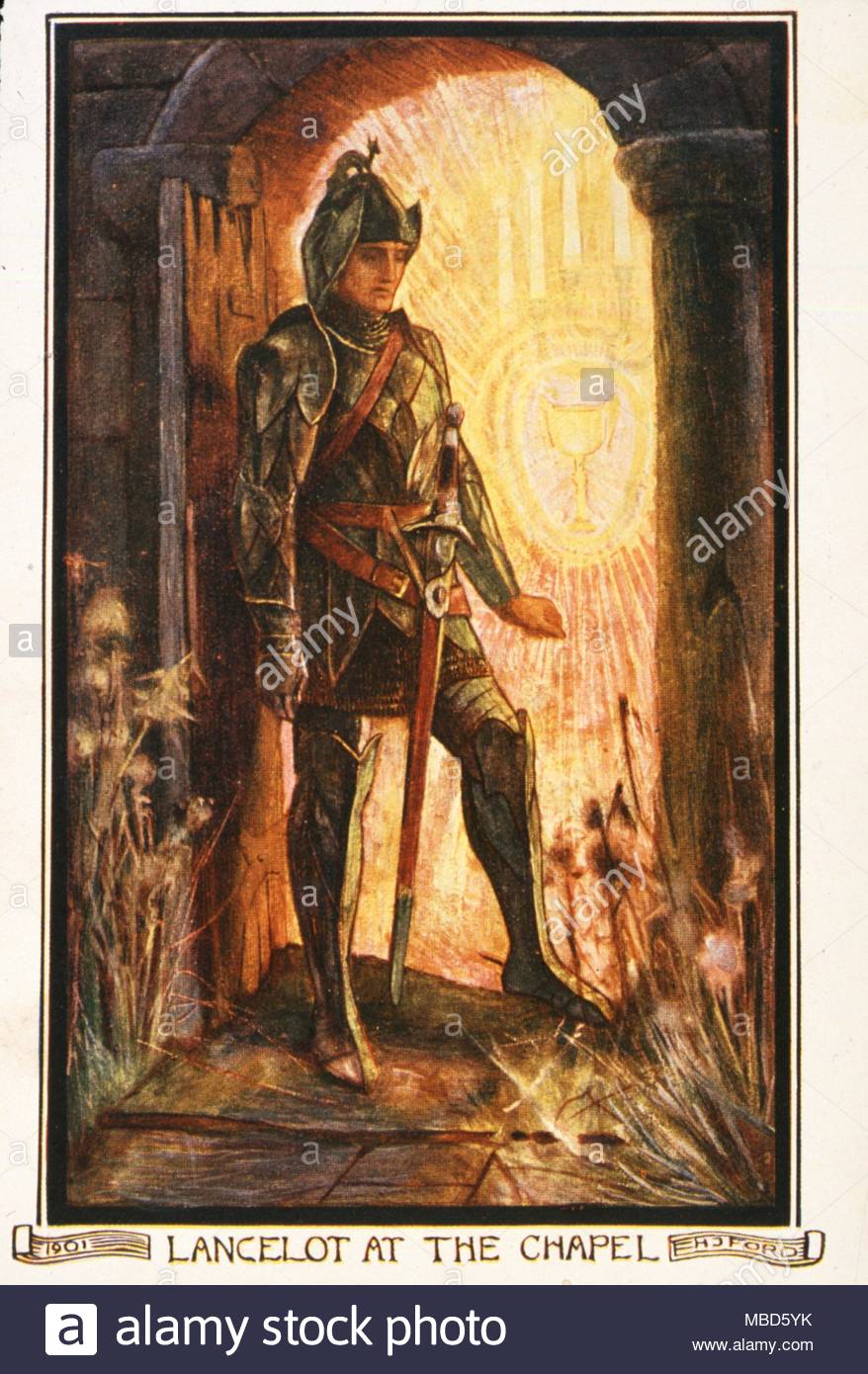 878x1390 Arthurian Legends Lancelot - Arthurian Painting