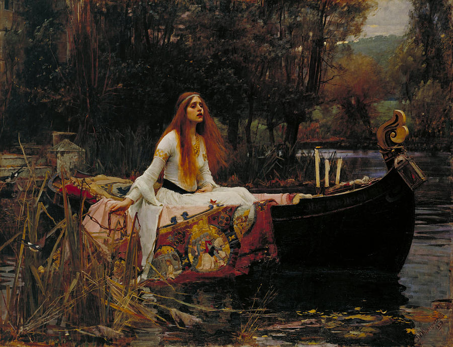 900x690 Lady Of Shalott Painting By John William Waterhouse - Arthurian Painting