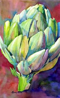 236x383 Artichoke On Artichokes, Watercolors And Botanical - Artichoke Painting