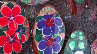 320x180 Panamanian Artisan Painting Stock Video Footage - Artisan Painting