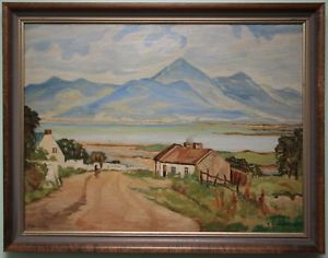 300x236 Irish Art Original Oil Painting The Mournes, N. Ireland By Artist - Artist Anderson Oil Painting