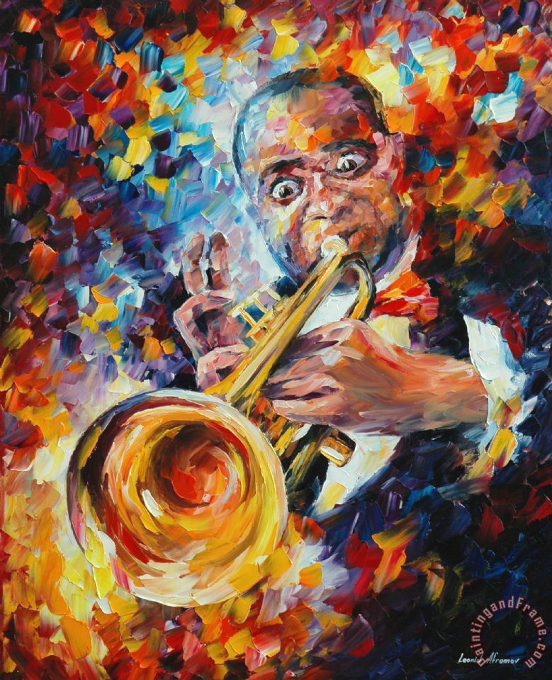 779x960 Leonid Afremov Louis Armstrong Painting - Artist Armstrong Painting