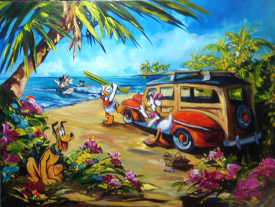 550x414 Steve Barton Artist - Artist Barton Painting