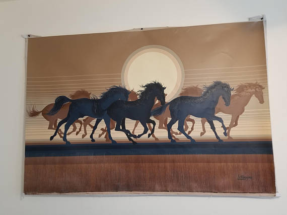 570x427 On Sale Large Oil Painting Original Oil Art Large Horse - Artist Letterman Oil Painting