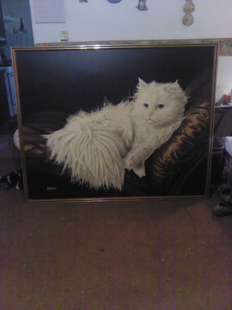 768x1024 Cat The Couch By Letterman By Pankydoodle53 - Artist Letterman Oil Painting